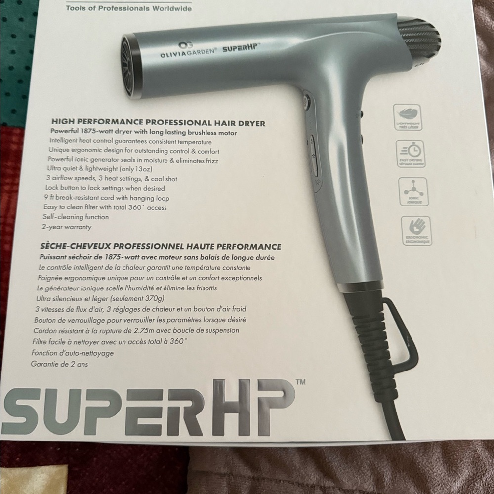 Silver Hair Dryer
